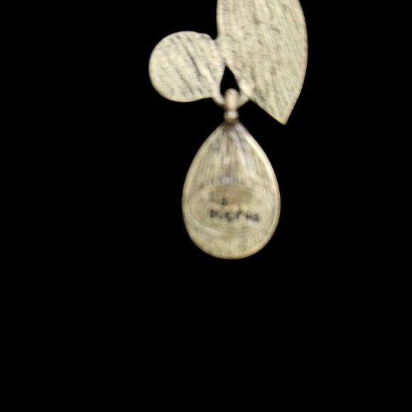 La Sophia Pendant Necklace Multi Stone Abalone Shell & Jasper Accents 2.35” - Picture 5 of 6